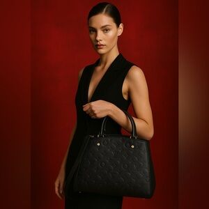 AUTHENTIC * RARE * Louis Vuitton – Monogram Empreinte Bag / Fashion + Function!